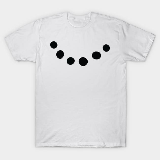 Snowman Face - Big Smiley Face - Funny Gift with Smile T-Shirt by Islanr